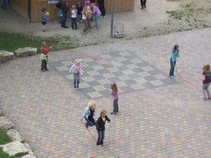 Bewegungsflächen im Pausehof